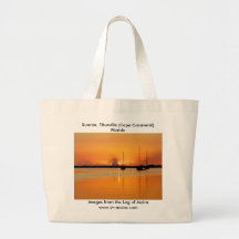 Sunrise, Titusville (Cape Canaveral) Florida Canvas Bags