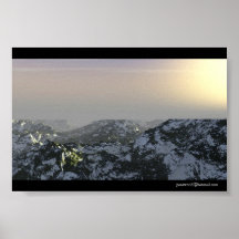 Sunrise - White panorama Posters