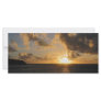 Sunrise With Clouds St. Martin Rack Card Design