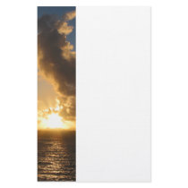 Sunrise With Clouds St. Martin Personalized Stationery