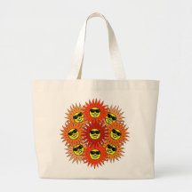 SUNS FLOWER CANVAS BAGS