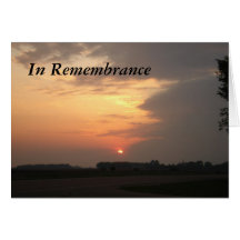 sunset3cardh, In Remembrance