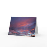 Sunset Above Golden Greeting Card