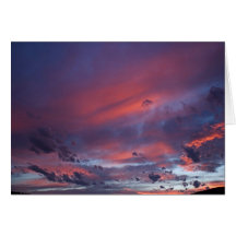 Sunset Above Golden Greeting Card