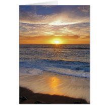 Sunset along the California coast. Cards