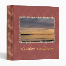 Sunset and Sea Birds 3 Ring Binders