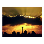 Sunset at Alberta Calgary Canada Postcard