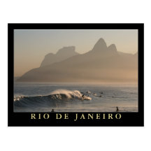 "Sunset at Arpoador, Rio de Janeiro" postcard