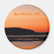 Sunset At Bar Harbour Magnet