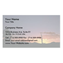Sunset at Flaming Gorge in Utah Business Card Template