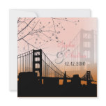 Sunset at Golden gate/wedding invitations
