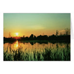 Sunset at Iroquois National Wildlife Refuge Card