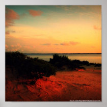 Sunset at Jockey's Ridge Poster