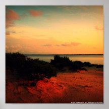 Sunset at Jockey's Ridge Poster