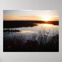 Sunset at Lake Murray, Oklahoma Posters