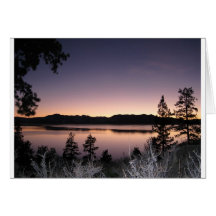 Sunset at Lake Tahoe Greeting Card