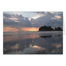 Sunset at LaPush Card