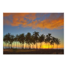 Sunset at National Historic Park Pu'uhonua o Photo Art