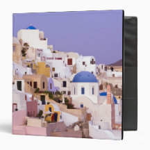 Sunset at Oil, Santorini 2 3 Ring Binders