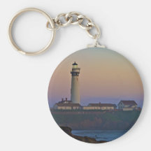 Sunset at Pigeon Point Lighthouse California Key Chain