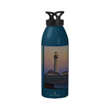 Sunset at Pigeon Point Lighthouse California Reusable Water Bottles