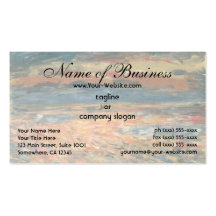 Sunset at Sea by Pierre Auguste Renoir Business Cards
