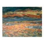 Sunset at Sea by Renoir, Vintage Impressionism Art Postcards