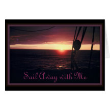 Sunset at Sea Cards