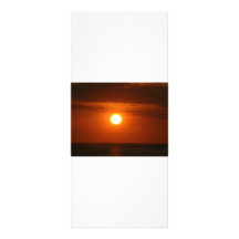 sunset at sea custom rack card
