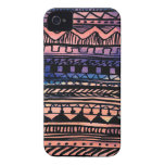 Sunset Aztec Pattern iPhone 4 Covers