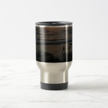 "Sunset Beach" by Lewis Evans Mugs