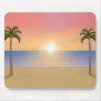 Sunset Beach Scene: Custom Mousepad