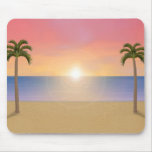 Sunset Beach Scene: Custom Mousepad