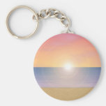 Sunset Beach Scene: Keychain