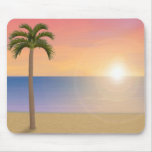 Sunset Beach Scene: Mousepad