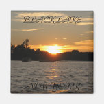 Sunset Black Lake Magnet