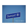 Sunset Blvd, Hollywood, California Postcards