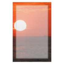 Sunset Booze Cruise Personalized Stationery