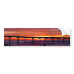 Sunset Bridge Over the Ocean Bumpersticker