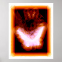 Sunset Butterfly Poster