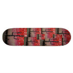 Sunset Cactus Mosaic Skate Board
