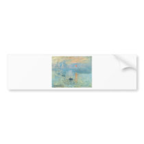 Sunset - Claude Monet Bumper Stickers