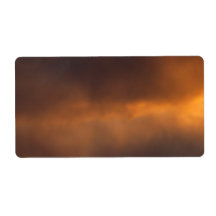 Sunset Clouds Personalised Shipping Labels