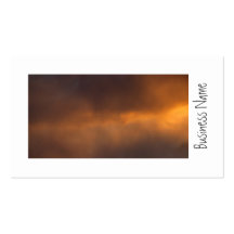 Sunset Clouds; Promotional Business Card Template