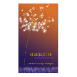 Sunset Dandelion Unique Professional Business Card