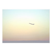 Sunset departure personalized invitation