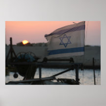 Sunset d'Israël Affiche