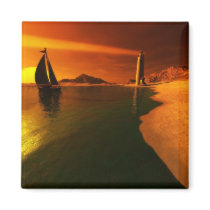 Sunset Dreams Refrigerator Magnets