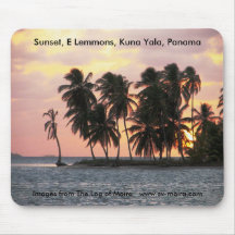 Sunset, E Lemmons, Kuna Yala, Panama Mouse Pads