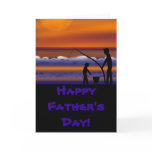 Sunset Fishing, Father's day card